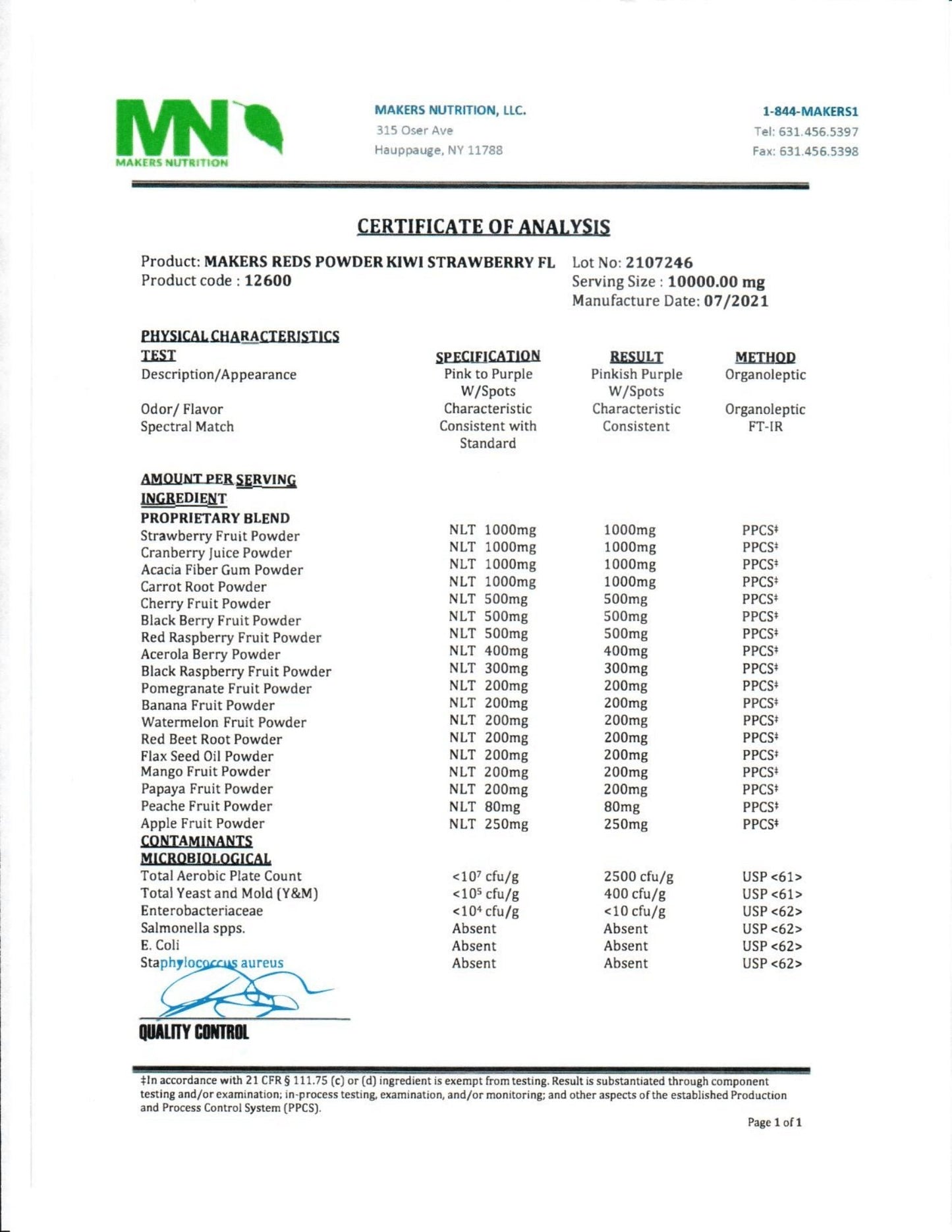 Red Superfood Kiwi Strawberry